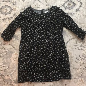 Old Navy Floral Print Zip Back Dress Womens Size L